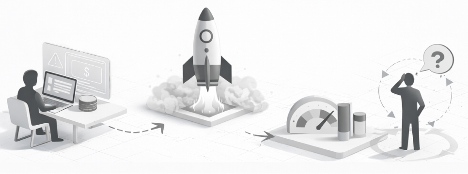 Old Way: Build MVP -> Launch -> Measure -> Iterate